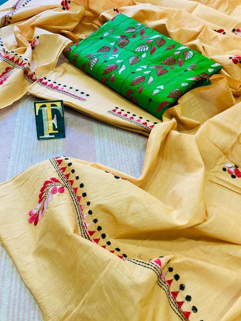 Mixed Match Kantha Stitch