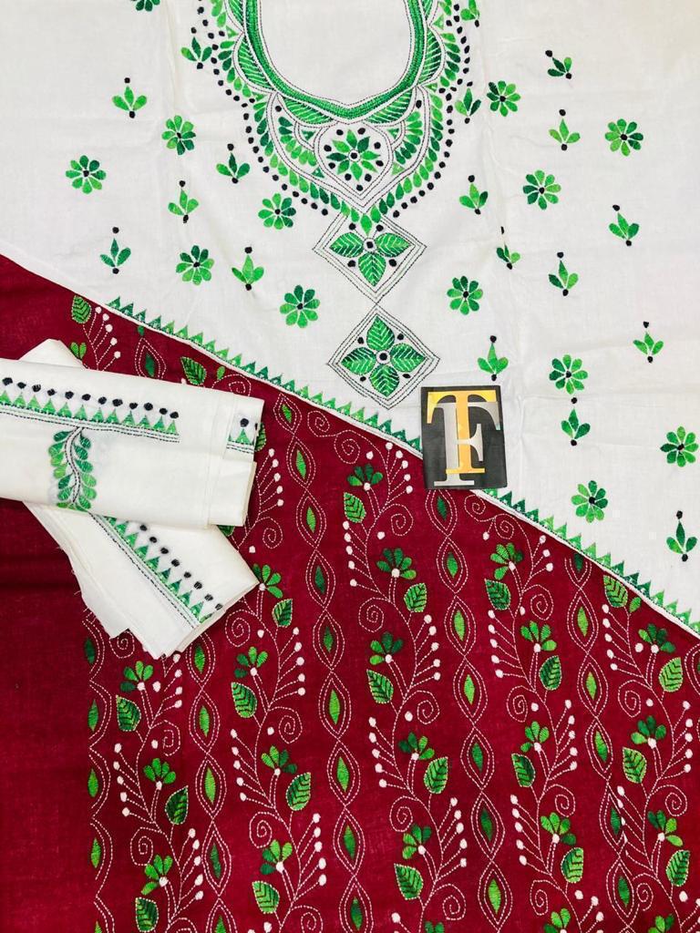 Mixed Match Kantha Stitch
