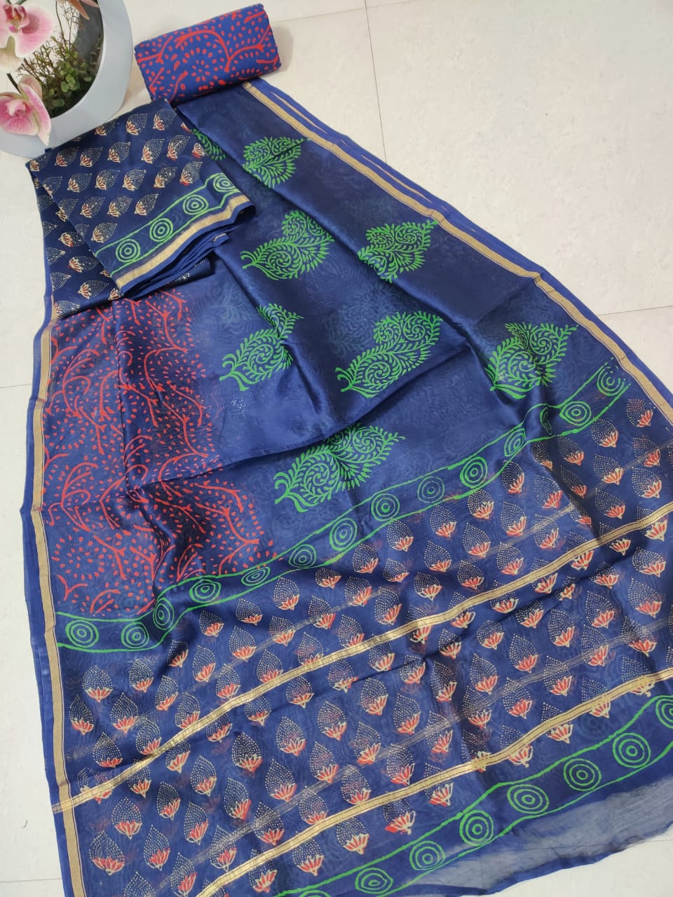 Chanderi silk suits
