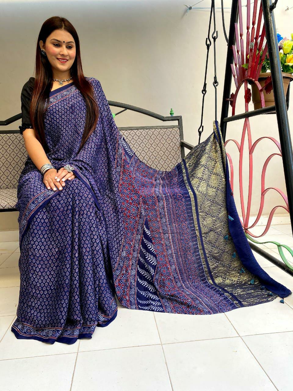 Authentic Ajrakh Hand Block Print