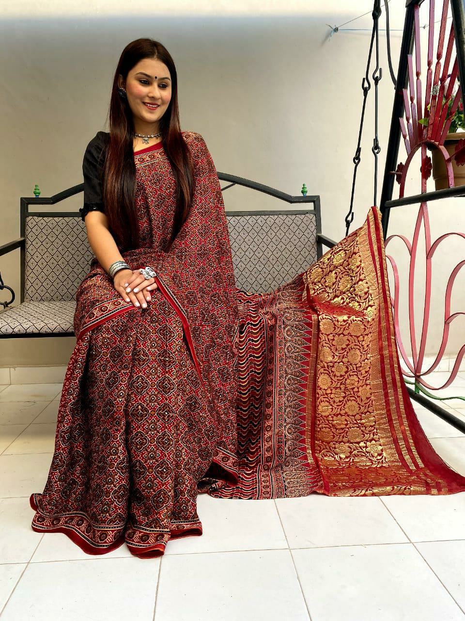 Authentic Ajrakh Hand Block Print