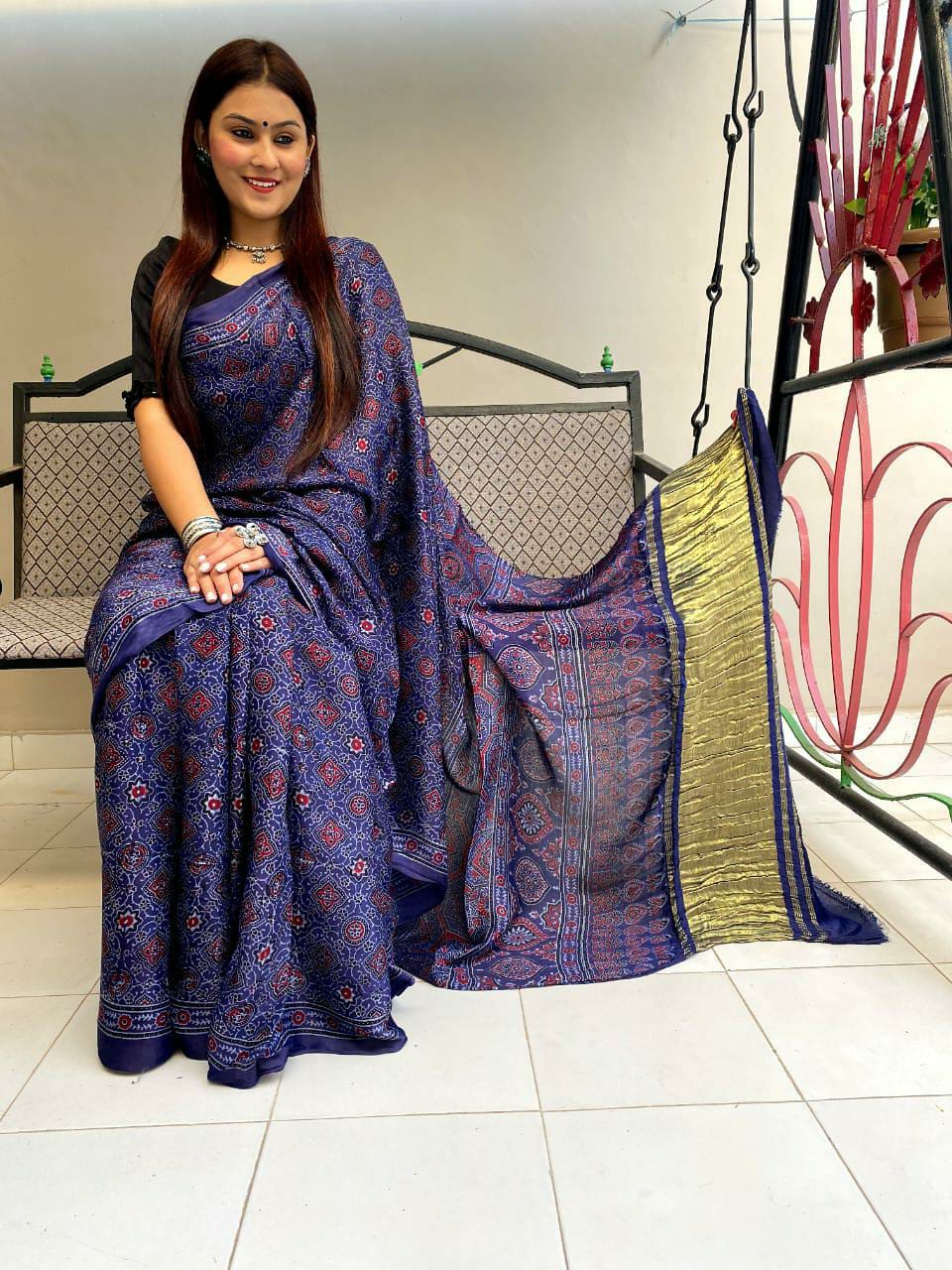 Authentic Ajrakh Hand Block Print