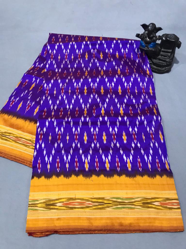 Pure  ikat silk light weight with blouse