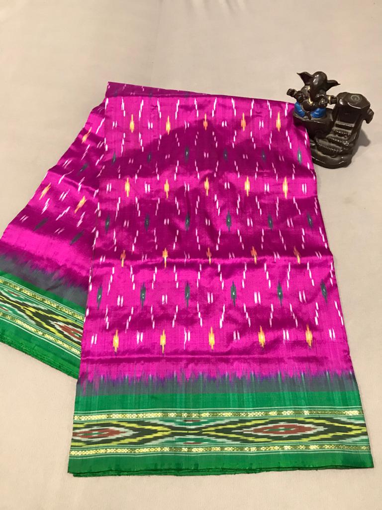 Pure  ikat silk light weight with blouse