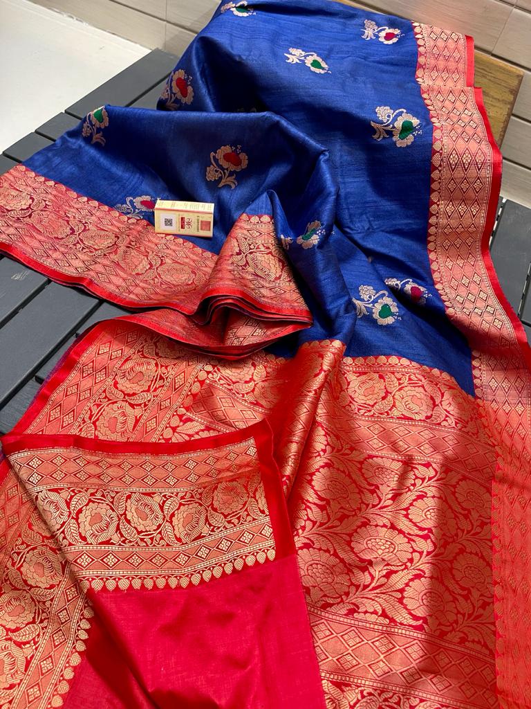 Tussar kanchi silk
