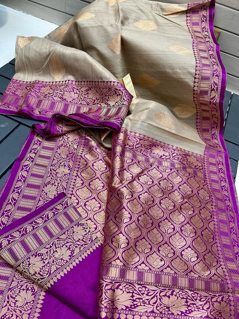 Tussar kanchi silk
