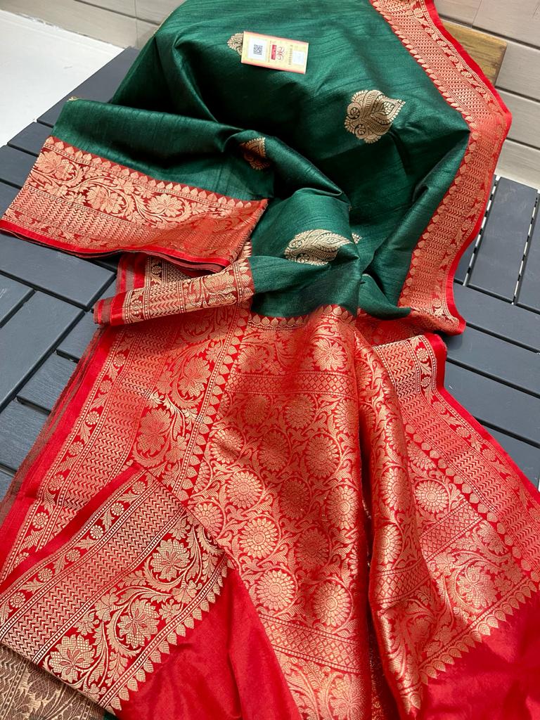 Tussar kanchi silk