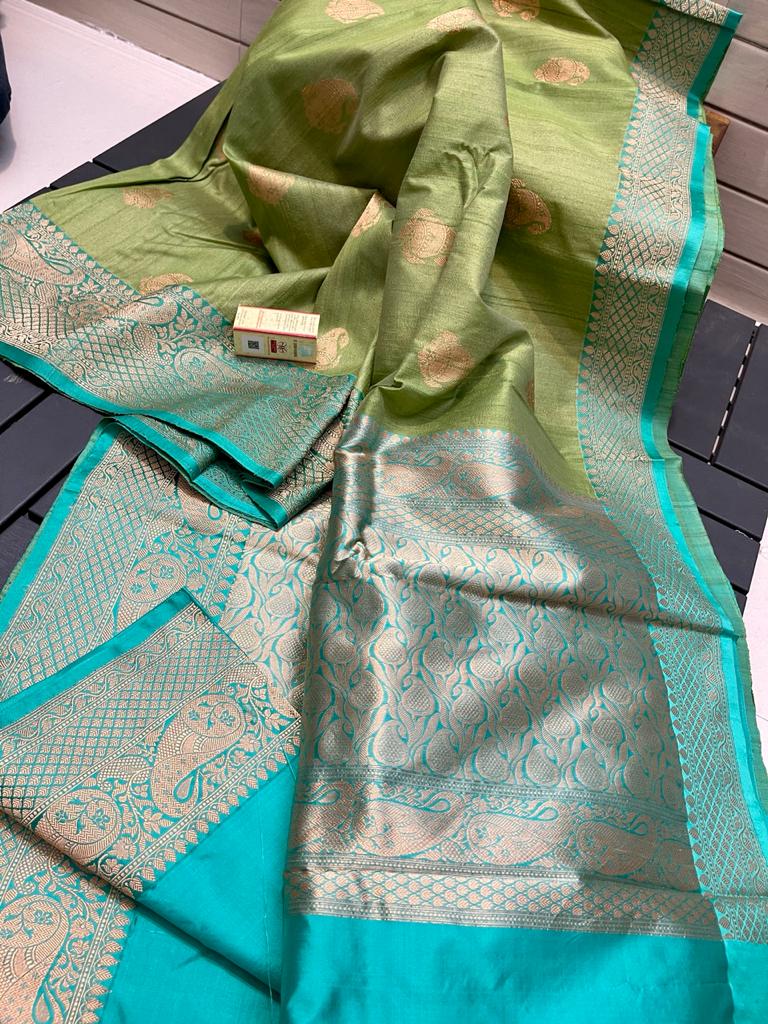 Tussar kanchi silk