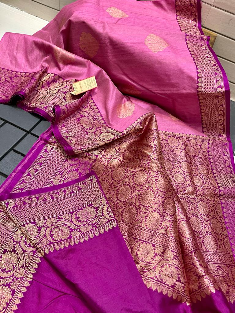 Tussar kanchi silk